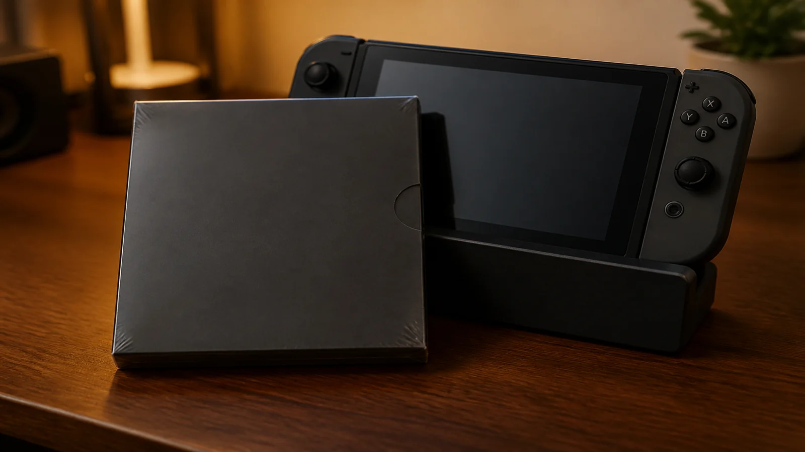 Sealed software package leaning on a docked hybrid console